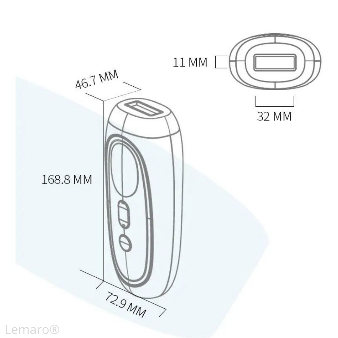 Epilator IPL, R1, 999.999 Pulsatii, Pentru Epilare Definitiva Fara Durere, 5 Trepte De Intensitate