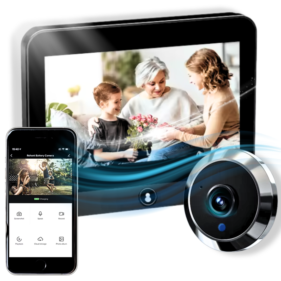 Vizor electronic Lemaro, detectare mișcare, Control prin Aplicatie