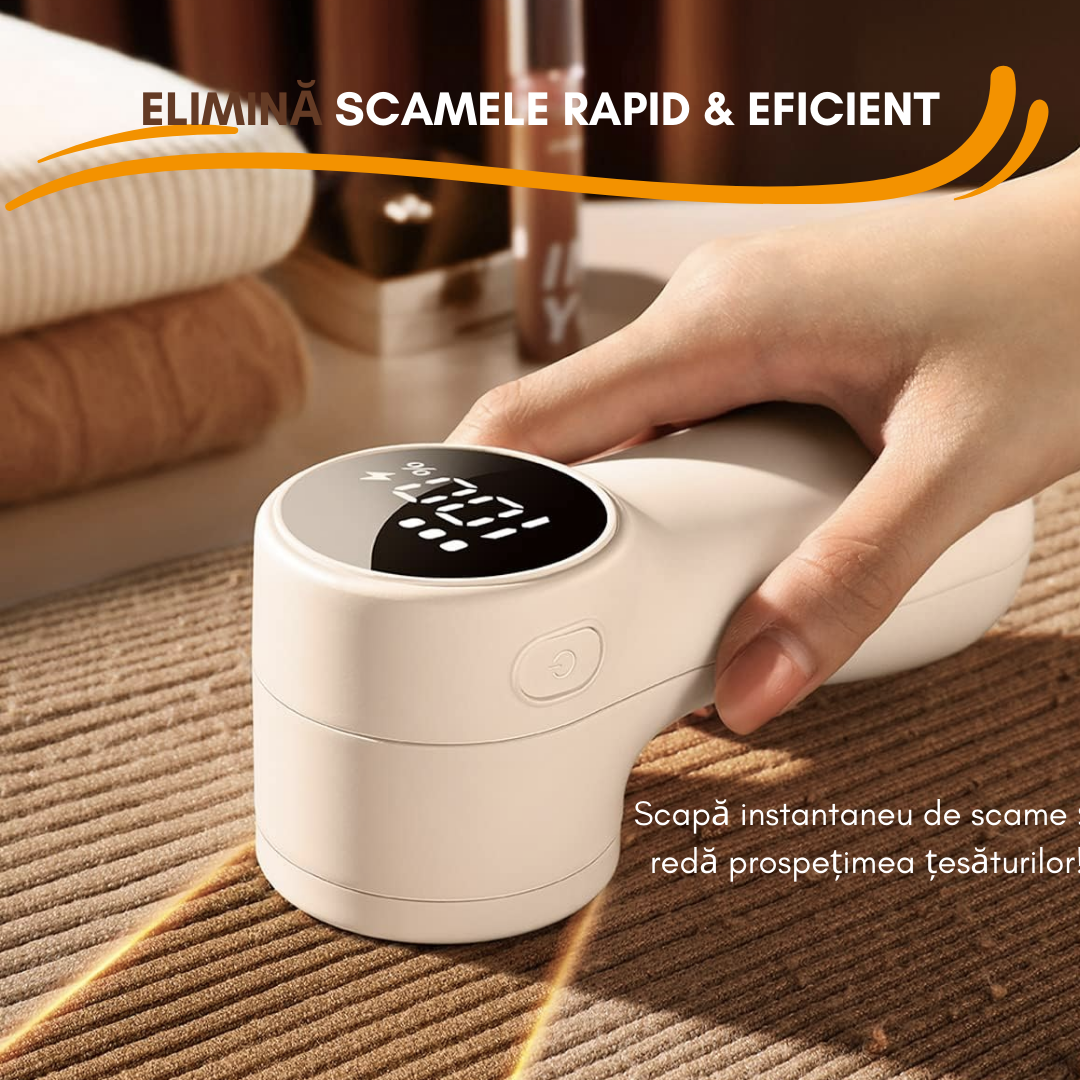 Aparat de curatat scame  Lemaro®, potrivit pentru toate tipurile de haine, Incarcare USB