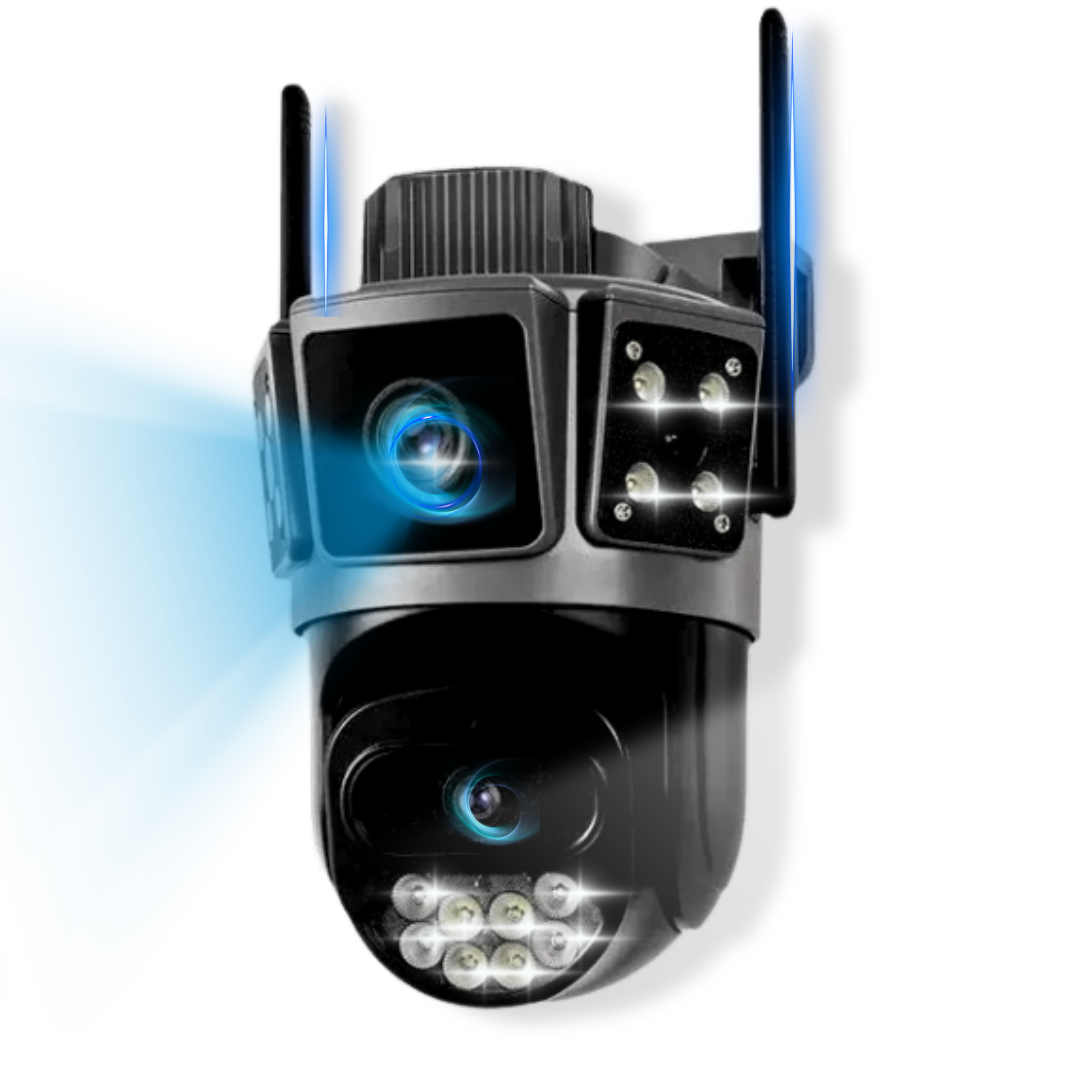 Cameră de Supraveghere 6K Ultra HD 10MP WIFI – Viziune de Noapte Color, Urmărire Inteligentă și Control Mobil