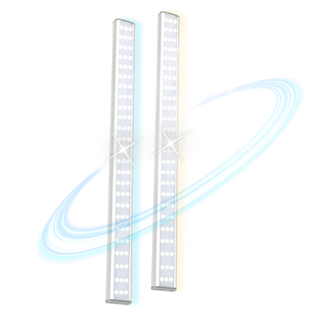 Set 2 Lampi LED inteligente cu Senzor de Miscare Lemaro®, 72 led-uri Puternice ,Reincarcare prin USB