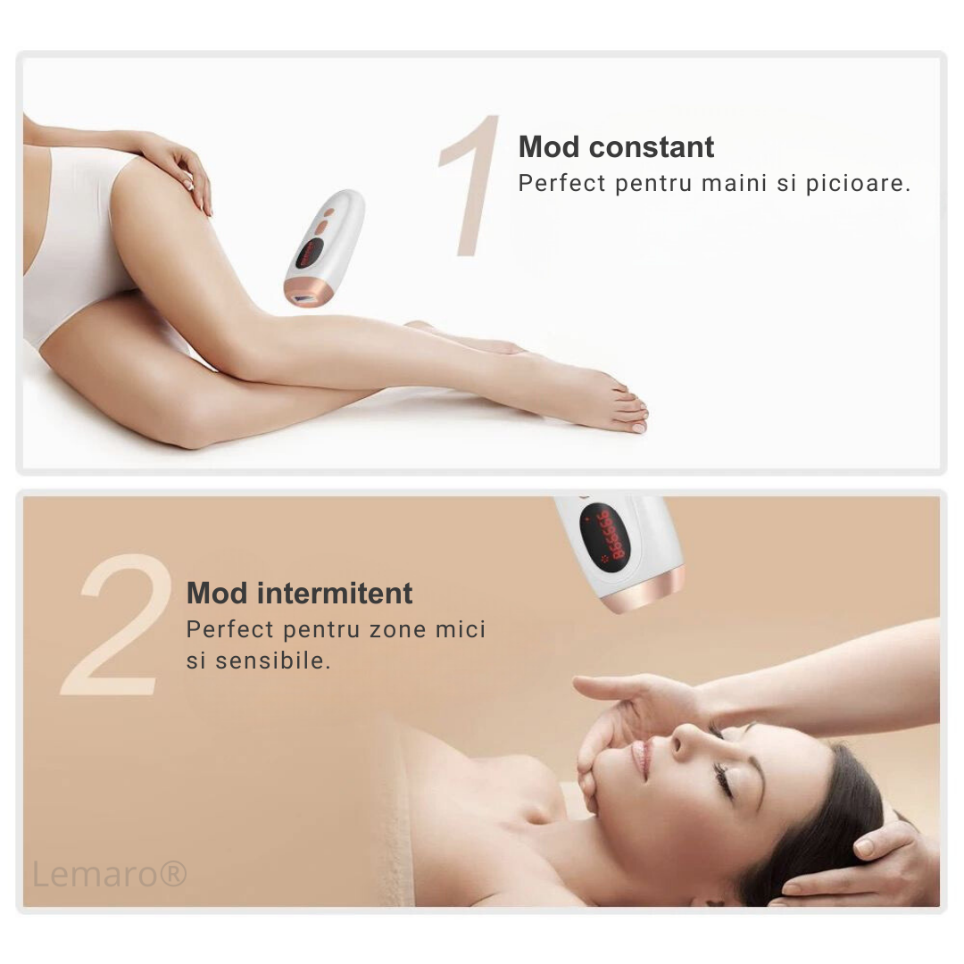 Epilator IPL, R1, 999.999 Pulsatii, Pentru Epilare Definitiva Fara Durere, 5 Trepte De Intensitate