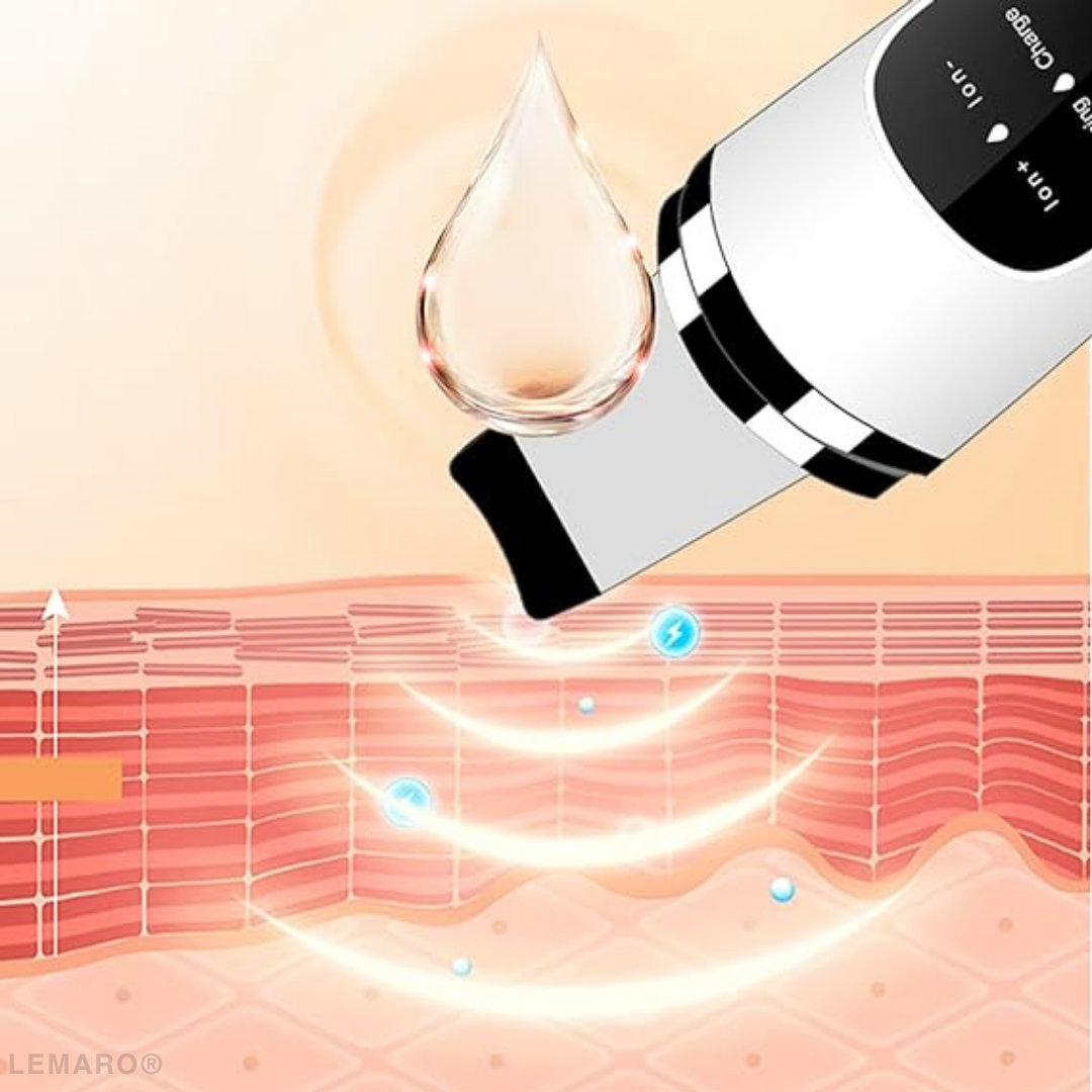 Aparat pentru Curatare Faciala cu Ultrasunete, Lifting Ten, cu Ioni, Skin Scrubber