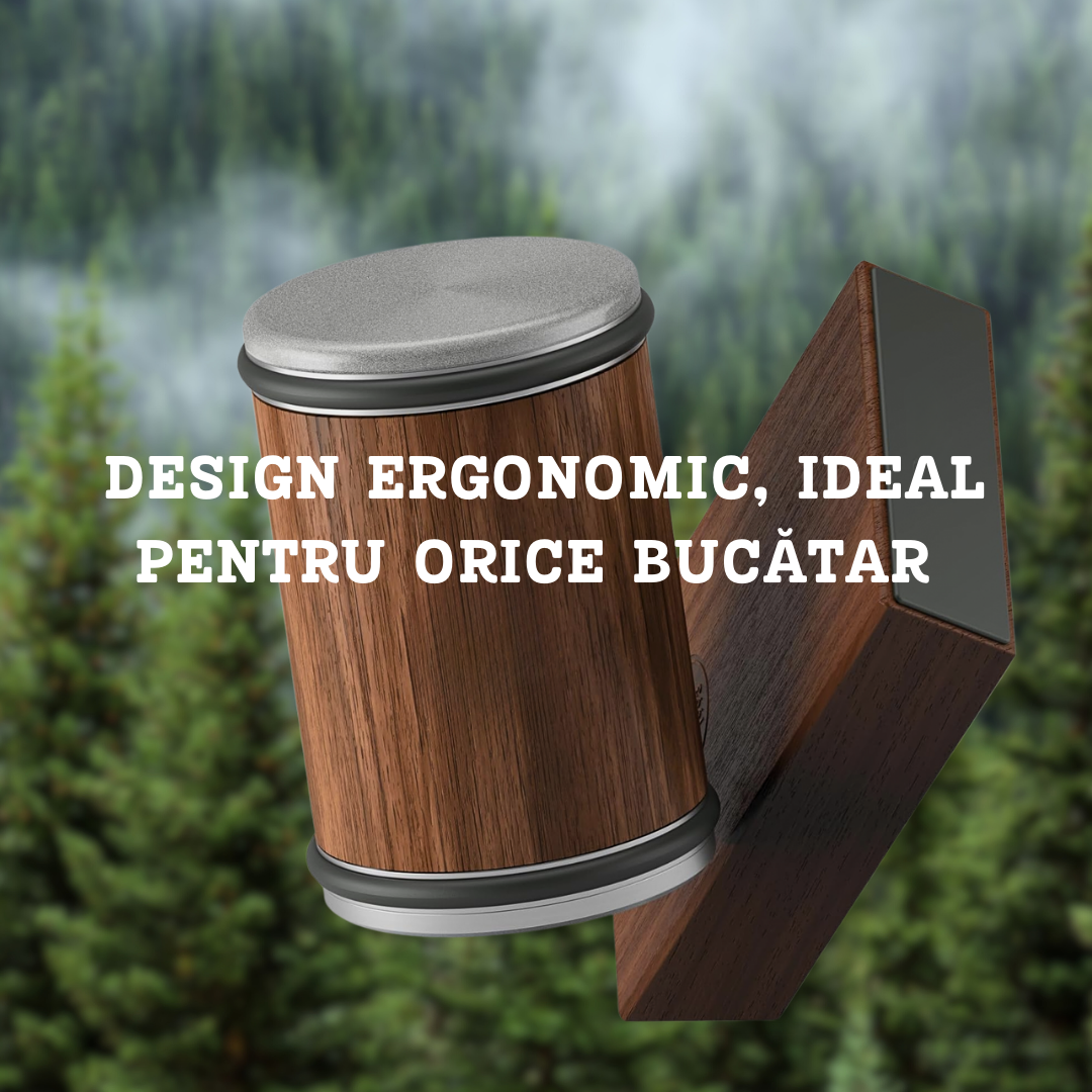 Ascutitor Cutite Rulant Premium Lemaro®, Magnetic, Piatra Diamantata, 2 granulatii (400/1000), 2 unghiuri (15/20), Lemn