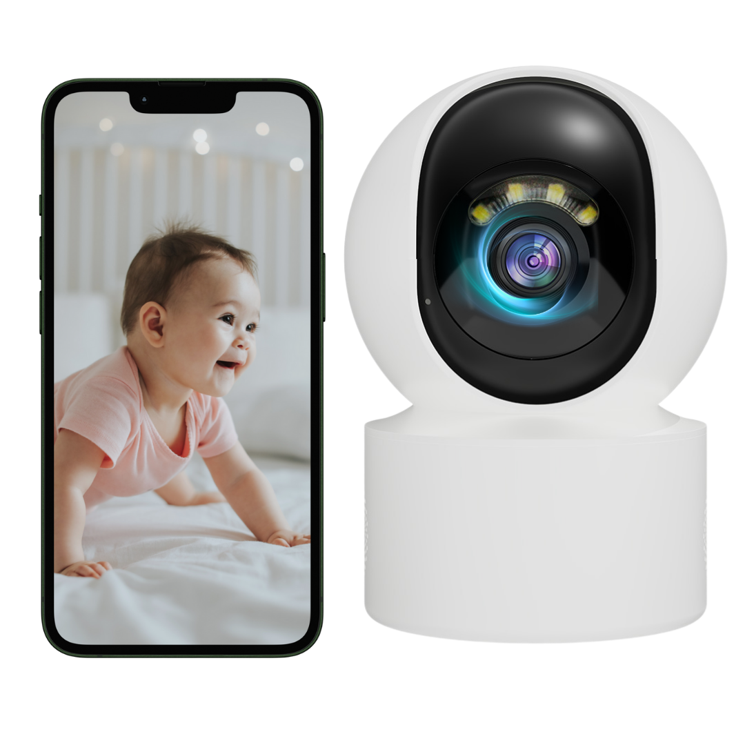 Baby Monitor Lemaro®, 360°, Camera Video Audio Wireless Pentru Supraveghere Bebelusi, Vedere Nocturna Infrarosu