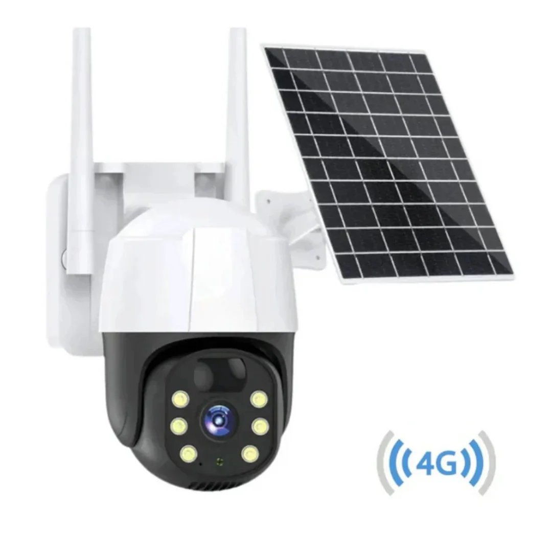 Camera de Supraveghere Solara Exterior 4G Cartela SIM 5 MP, Zoom 10X, Full HD, Panou Solar 10W Rezistenta La Apa IP 66