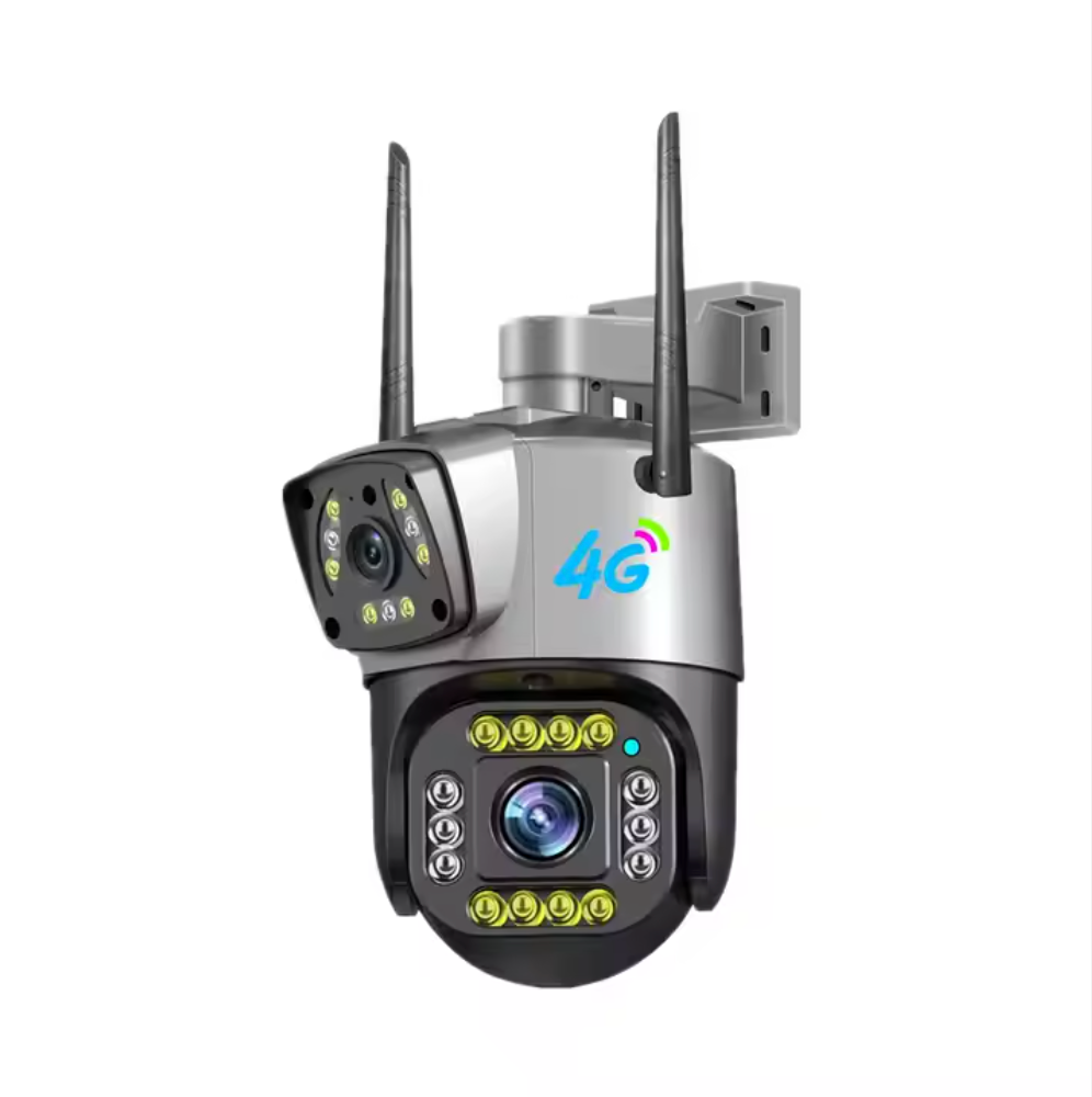 Camera supraveghere 4G Cartela SIM 4K, 8MP, Control din aplicatie, 2 lentile, Urmarire automata, Rezistenta la apa IP66