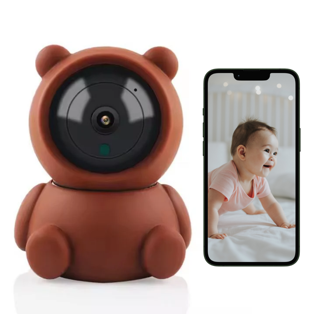 Baby Monitor Lemaro® Full HD 360°, Vedere Nocturna Infrarosu, Senzor si Alarma Miscare, Sunet Bidirectional, Rotire Automata